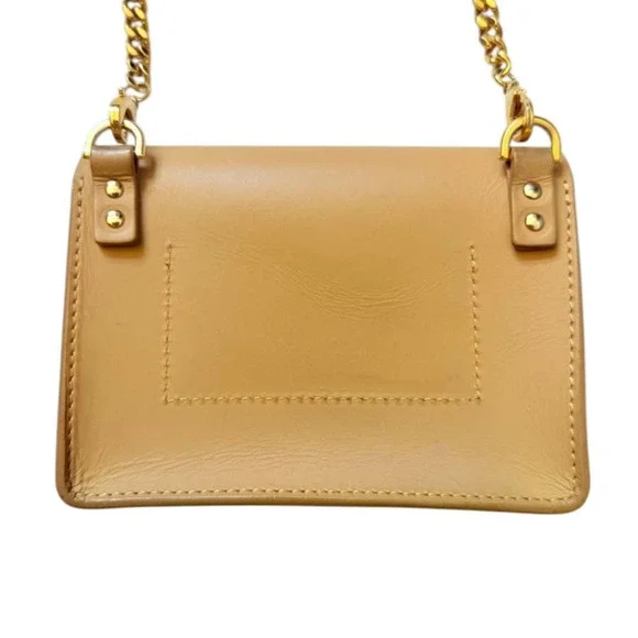 Sophie Hulme Beige/Brown Leather Crossbody Bag